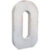 ABELOTS Large Wood Letter Distressed White Wash Alphabet Wall Décor