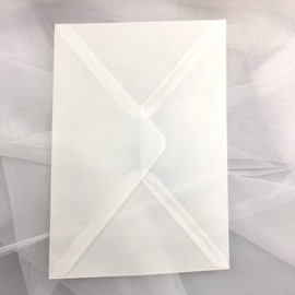 25 PCS A7 Translucent Paper Vellum Envelopes,5.35 x 7.7 inches, Perfect for 5x7 Weddings,Invitation Cards,Birthday Greeting Invite