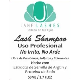 Jane Lash Shampoo Espuma Limpieza Extensiones Pestañas Mink 50ml                                                                                      
