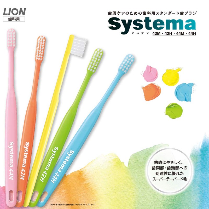 DENT.EX Systema Toothbruth, Set of 4, Assorted