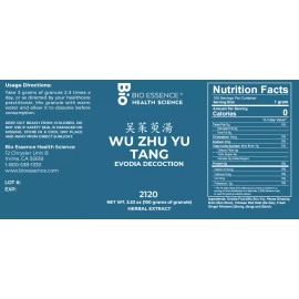 Bio Essence Health Sicecce 2120 Wu Zhu Yu Tang/Evodia Decoction 100g