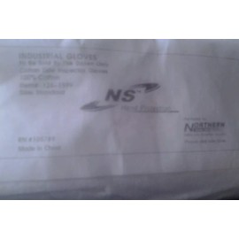 ns 24 pair white cotton lisle inspection gloves mens ladies standard medium/large