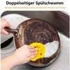 Pack of 5 Temperature Dishwashing Sponge, Double-Sided Scourer, Kitchen Sponges,