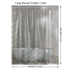 Keliniz 78 Inch Long Black Plastic Shower Curtain Liner, Waterproof