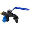 S&M 180040 Antifreeze Garden Faucet with Two Outlets and Automatic