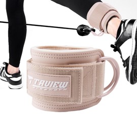 TAVIEW Ankle Strap Cable Machine Attachment for Gym, Cable Kickback Ankle Straps, Padded Ankle Cuffs for Butt Kickback and Leg Training