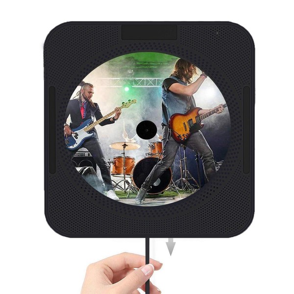 CD Players for Home, HoneTeek Wall-Mountable CD Player with Bluetooth,