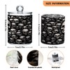 Zhirexin Black Skull 2PC Airtight Transparent Glass Storage Jar, Food