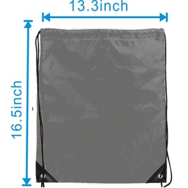 Drawstring Backpack Bulk 20 Pcs Draw String Backpack Bags DIY Gym Sports Traveling Yoga Cinch Bag Sackpack Drawstring (grey)