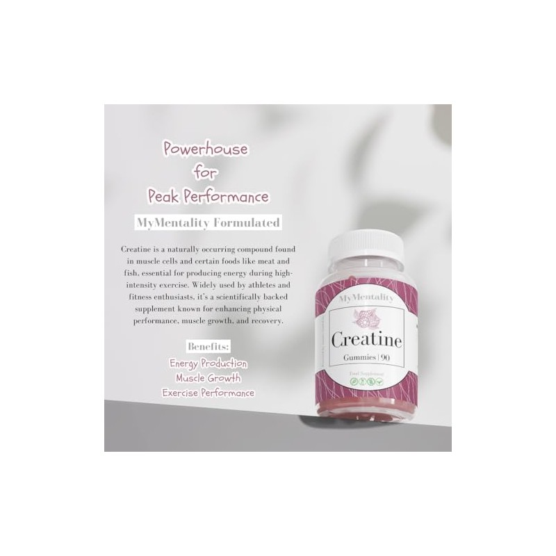 Creatine Gummies 90 Count - 3000mg Creatine Monohydrate per Serving,