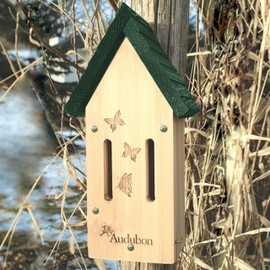 Audubon 517586 Cedar Butterfly Shelter Tan/Green, 5.5X8X14.75 in