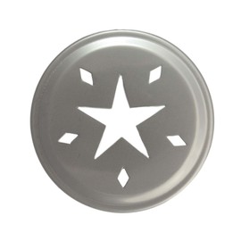 Star Cutout Stainless Steel Lid Inserts for Mason, Ball, Canning Jars (10 Pack, Regular Mouth)