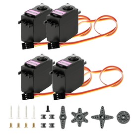 AYWHP 4 Stück 996-R Micro Digital Servo Motor,13KG Servomotor mit Metall Getriebe kompatibel mit Arduino für RC Flugzeug Hubschrauber,RC Auto Boot