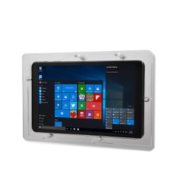 TABcare Security Anti-Theft Acrylic VESA Case for Dell 10" 11" 12" Tablet with Free Wall Mount Kit (Clear, XPS 10)