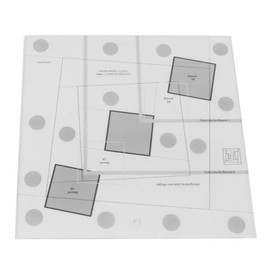 Quilting Ruler, Creative Grids Log Cabin Trim Tool, Easy to Read for Cutting Fabrics (10 Inches)