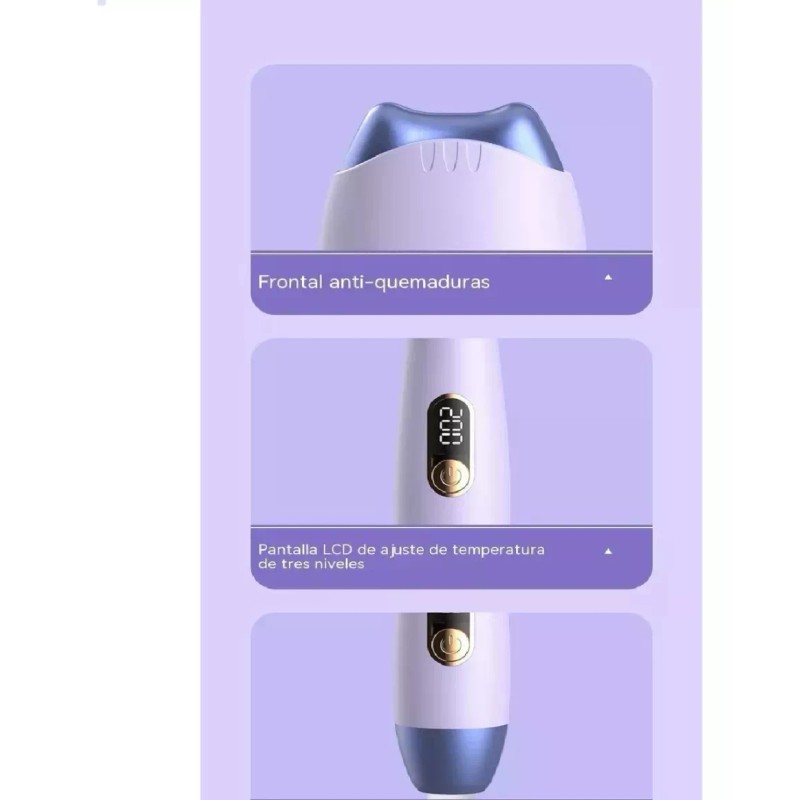 KFMX Rizador De Pelo Egg Roll Cerámica Turmalina Garrita