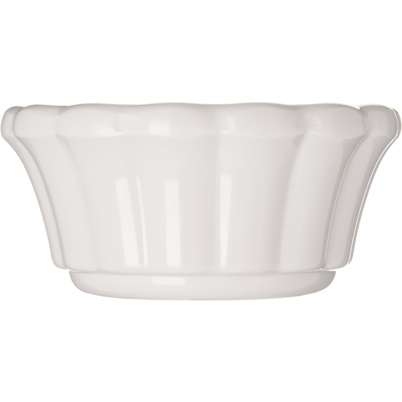 Carlisle FoodService Products 4394342 Melamine Scalloped Ramekin, 2 oz, Bone