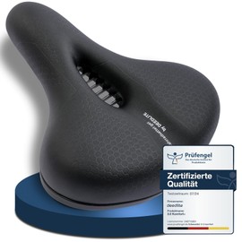 Deedlite Bike Saddle Premium Universal Saddle Pro 3.0 - Finally Pain-Free Cycling | Comfortable Soft Memory Foam Bicycle Saddle