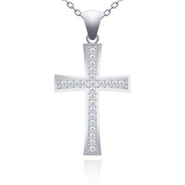 925 Sterling Silver, Cross Necklace, Gift For Women & Girls