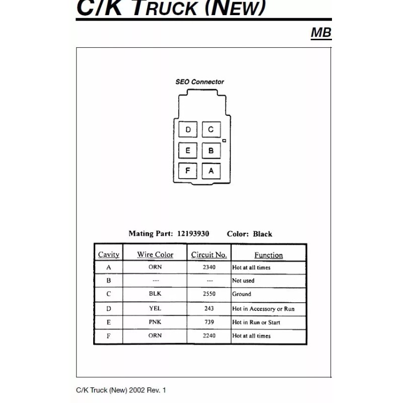 DELPHI 1999-2006 GM UPFITTER CHEVY GMC JUNCTION BLOCK CONNECTOR OEM