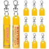 9 Pcs Keychain Cap - Chapstick Holder For Burt's Bees
