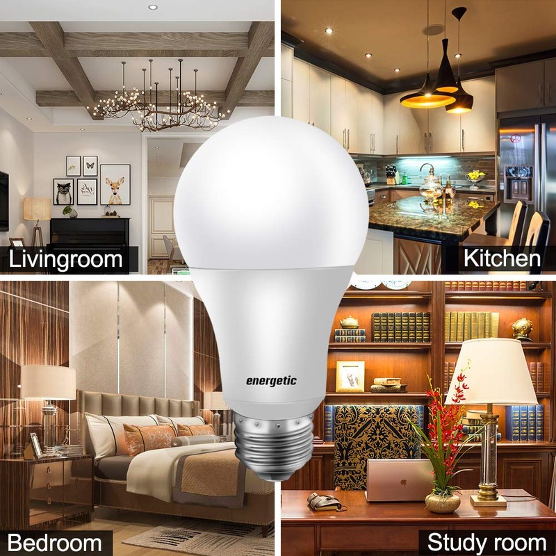 Energetic 24 Pack A19 LED Light Bulb, 40 Watt Equivalent
