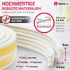 Sanojtape Dichtungsband, E-Profil Weiß, 16 Meter Selbstklebende EPDM-Gummidichtung Ideal Dämmung