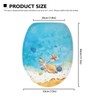 Viewamoon Ocean Toilet Seat Cover Starfish Toilet Lid Cover for