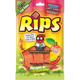 Rips Bite Size Mango Chili Licorice Chewy Candy, 4 oz