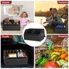 JEYODA Suede Leather Trunk Organizer, Large Capacity Soft Car Organizers