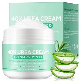podafu Urea Cream 40 Percent, 40% Urea Cream Plus 2% Salicylic Acid for Feet Maximum Strength, Deeply Moisturize, Repair Dry, Cracked, Rough Skin of Heel, Elbow and Knee, Foot Cream and Hand Cream