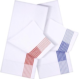 JUEQIQI Caddy Golf Towel 22" x 42" Golf Towel Cotton Golf Caddy Towel Extra Large Camping Sport Towels with Stripe for Golf Lovers (2, Blue/Red)