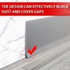 Vinyl Wall Base Baseboard Molding Trim 4" Flexible Self Adhesive