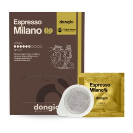 Dongiò Caffè Espresso Milano - 200 Easy Serving Espresso Pods (ESE 44mm) – Med-Light Roast Coffee (Intensity 6/10) – Roasted and Blended in Italy