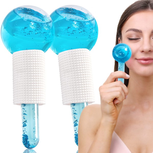 Facial Ice Globes, Pack of 2 Facial Globes for Massage