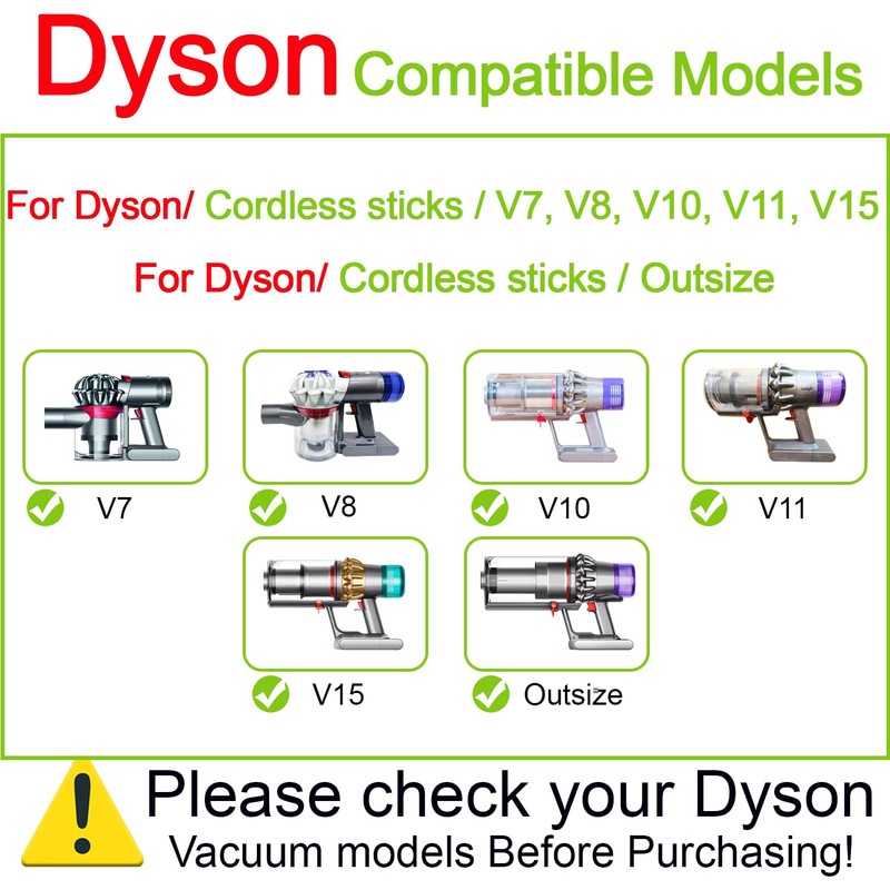 For Dyson Traceless Dust Brush Attachment & Premium Round Horsehair