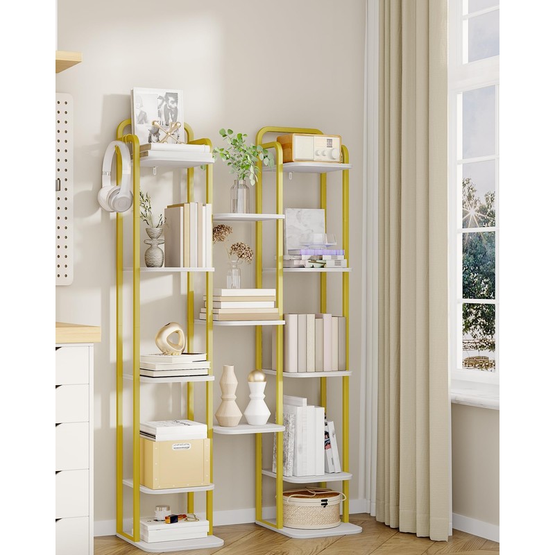 Hzuaneri 8 Tiers Vertical Shoe Rack, Narrow Shoe Tower, Tall