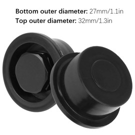 Vent Hole, 2Pcs PVC Surfboard Paddle Board Vent Plug Automatic Breathing Waterproof Surfboard Vent(black)