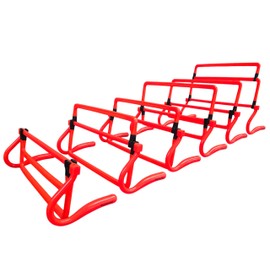 Vallerta Adjustable Agility Training Hurdles, 4 Height Speed & Jump Hurdles, Portable Sports Equipment for Soccer, Football, Basketball, Kids & Athletes (12)