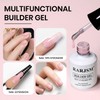 RARJSM Nude Light Pink Builder Gel for Nails Strengthener in