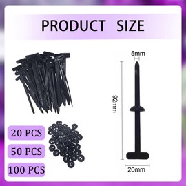 100 PCS Nylon Universal Cable Tie Buckle, Heavy Duty Self-Locking Cable Tie Fastener, Push-Type Plastic Buckle, Suitable for Car Daily Auto Repair Fixing