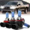CEXHEHD For 2007-2013 Toyota Tundra Halogen Headlight Light Bulbs Combo,