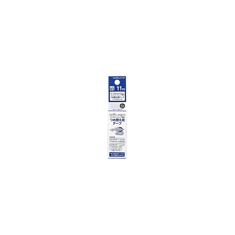 Kokuyo Tape Glue Dot Liner Compact Refill Tape, Tape, Ta-D4500-08,