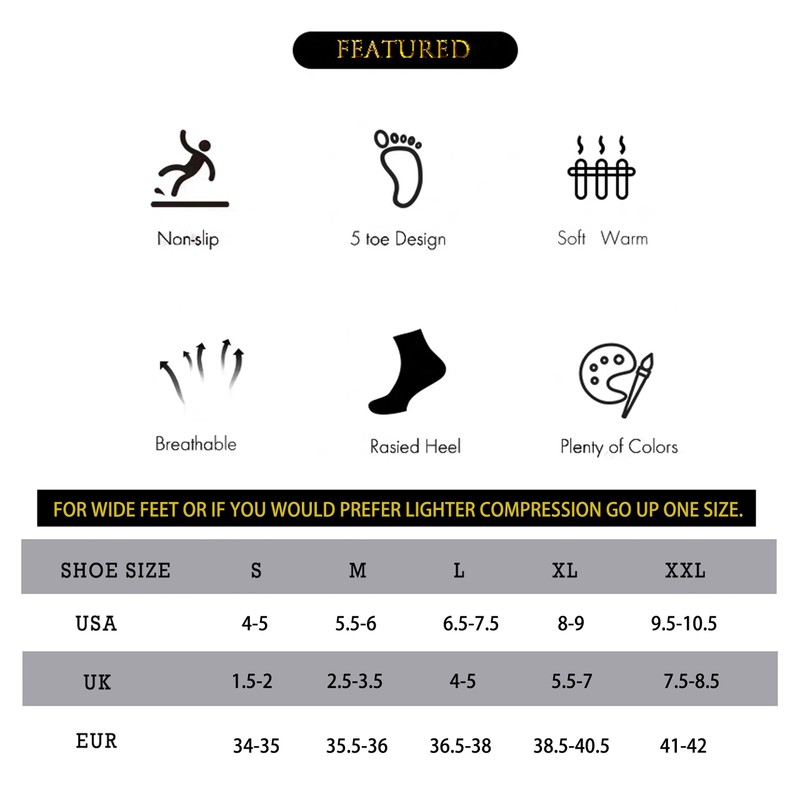 ABIRAM Yoga Socks Toeless Non-Slip Grips & Straps, for Pilates,