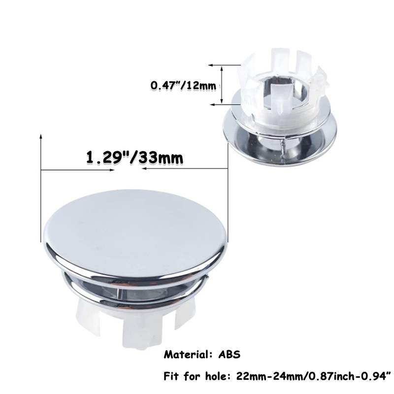 4 Pack Sink Basin Overflow Trim Ring Solid Brass Bathroom