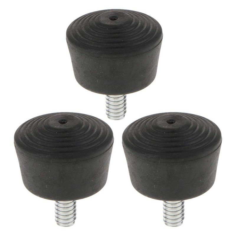 P Prettyia Rubber Feet, Monopod Leg, 3 Piece/pc with 1/4