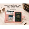 Porta Pasaporte con Bloqueo RFID y Cierre Magnético, Organizador de