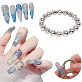 Clcyricher Cat Eye Nail Magnet Gel for Gel Nails, Set of 20 Nail Art Round Magnet Beads Multi-Function Nail Art Tools DIY Self Nail Home Salon Studio Cat Eye Effect Iced Flower Cat Eye 3D UV Gel