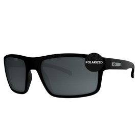 Hot Buttered Casual Sunglasses OVERKILL – 100% UV Protection, Resistant Heatwave Sunglasses - Fashion Accessories for Men and Women - Matte Black/Polarized Gray