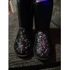 Little Miss Match Black Boots With Flip Sequins size 13